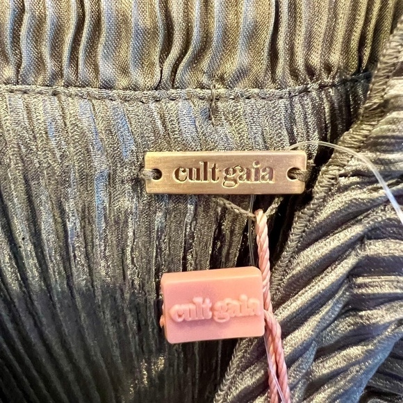 Cult Gaia Women's Milli Sweetheart-neck Pleated Top - XL - Picture 3 of 6